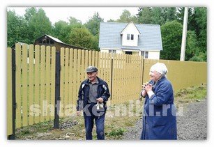Фото забора штакетник RAL 1014 бежевый в Чебоксарах
